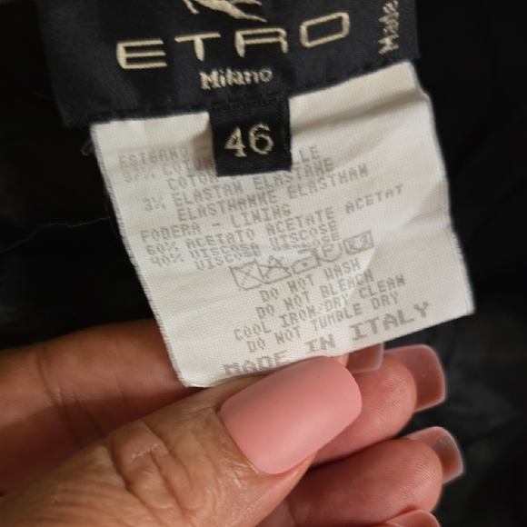 Etro Orange A-Line Knee-Length Skirt with Slit - Picture 9 of 14